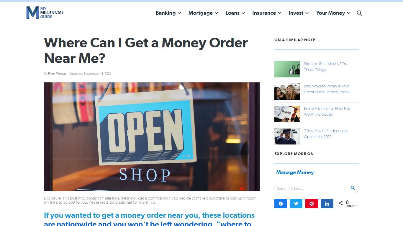 Where Can I Get a Money Order Near Me? - My Millennial Guide