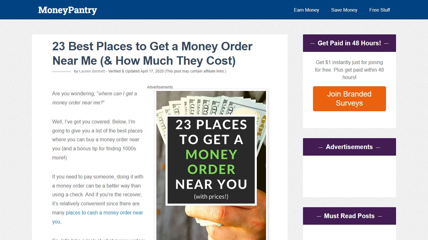 23 Best Places to Get a Money Order Near Me (& How Much They Cost)